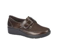 Jo & Joe Ladies Stylish Wedge Comfort Shoe with Twin Zips & Delicate Diamante Trims Sizes 4-8 (Brown 2, UK Footwear Size System, Adult, Women, Numeric, Medium, 5)
