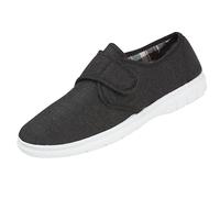 Jo & Joe Mens Charles Southwell Kevin Canvas Shoes Charcoal UK 12