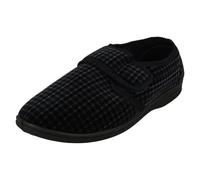 Jo & Joe Mens Jo & Joe Check Detailed Hook And Loop Slippers David - Navy - UK 11