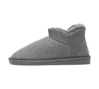 Jo & Joe Rosanna Womens Charcoal Bootie Slipper - Size 4 UK - Grey