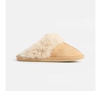 Jo & Joe SCARLETT Womens Faux Fur Mule Slippers Caramel - UK 5