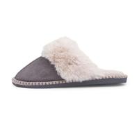 Jo & Joe Serena Womens Grey Mule Slipper - Size 6 UK - Grey