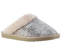 Jo & Joe Slip On Faux Fur Trimmed Slipper 6 UK Cream