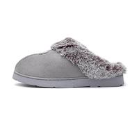Jo & Joe Splendour Womens Grey Faux Fur Mule - Size 3 UK - Grey