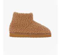 Jo & Joe TEDDY Womens Bootie Slippers Tan - UK 7
