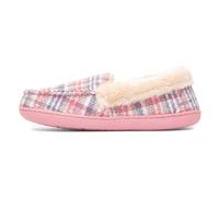 Jo & Joe Thistle Womens Pink Tartan Moccasin - Size 5 UK - Pink