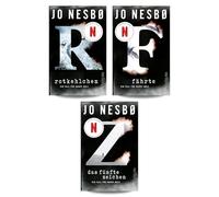 Jo Nesbø Bücherset Harry Hole Band 3-5 - Rotkehlchen, Fährte, Das fünfte Zeichen - Harry Hole ermittelt, ab März 2026 auf Netflix - Drei spannende Nordic Noir Krimis inkl. exklusivem Lesezeichen