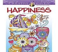 Jo Taylor Creative Haven Happiness Coloring Book Paperback Jo Taylor Multicolor