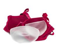 Jo Thornton Style 2 - Small Cleavage Lifter and Bra Filler for Smaller Bands and Cup Sizes. Soft Silicone Breast Enhancers (aka Chicken Fillets, Inserts, Gel Push-Up Pads) - 130g Pair - Clear