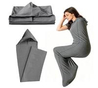 JOAASU 360 Wrap Wearable Blanket Sleep Pod, Soft Stretch Sensory Compression Sleep Sack for Adults, Hug Pressure Therapy, Breathable Portable Sleeping Bag for Lounging, Office Naps & Travel, 185x50cm