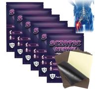 JOAASU 72 Pcs Sciatica Pain Relief Patches, Chinese Pain Relief Plaster, Herbal Patches for Sciatic Nerve, Buttock, Thigh Hemp & Calf Numbness