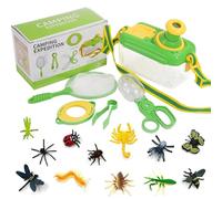 JOAASU Bug Hunting Kits for Children, Bug Catcher for Kids with 12 Fake Insects, Outdoor Explorer Kit for Children, Bug Catcher Insect Catching Set, Outdoor Exploration Toys Gift for Boys Girls