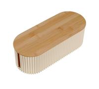 JOAASU Cable Tidy Box, 33x13x11cm Larger Cable Management Box, Cables Organised Boxes with Bamboo Lid, Wire Boxes Tidy, Cord Organizer for Storage Organising Hiding Messy Cables Wire Management