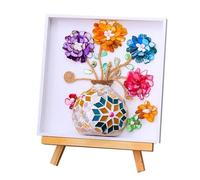 JOAASU DIY Vase Mosaic Painting Kit, Mosaic Tiles Arts and Crafts, Mosaics Kits for Adults with Flower Vase Mosaics Accessories, Creative DIY Craft Kit for Handmade Painting, Room Decor, Festival Gift