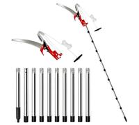 JOAASU Tree Loppers Long Reach Telescopic, 81-406cm Telescopic Tree Pruner & Pole Saw, Tree Pruners Long Reach, Lightweight Telescopic Tree Pruner Branch Cutters for Garden, Yard, Patios
