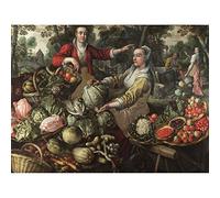 Joachim Beuckelaer The Four Elements Earth Art Print Canvas Premium Wall Decor Poster Mural