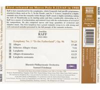 JOACHIM RAFF: SYMPHONY NO. 1 "TO THE FATHERLAND" NEW CD