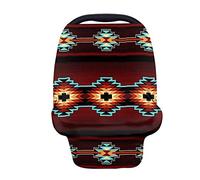 JOAIFO Southwestern Indian American Aztec Print Baby Car Seat Canopy Premium Breastfeeding Covers,Highly Privacy Nursing Cover Mom Scarf,Great Gift