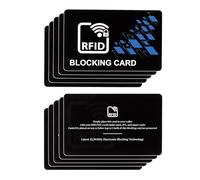Joalpysm 10 PCS RFID Blocking Card, Modern Geometric Credit Card Protector with Signal Blocker, Anti-Theft Card Blocker for Contactless Payment, Wallets, Card Holders