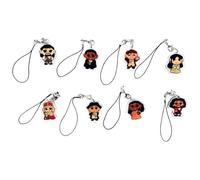 Joalpysm 8 Pcs Hamilton Musical Keychains - Broadway Themed Acrylic Keyring Set, Alexander Hamilton Inspired Key Chains for Fans, Musical Theater Lovers, Collectible Gift Set