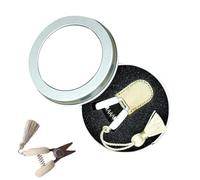 Joalpysm Compact Mini Scissors, Stainless Steel, Straight Tip, Sewing, Embroidery, Cross Stitch, Keychain