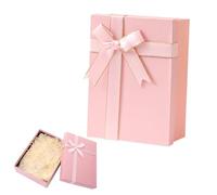 Joalpysm Gift Box with Lid 22.5 x 16 x 8.5cm, Luxury Magnetic Box for Gifts with Bow Ribbon Design, Gift Boxes for Presents for Birthday Chriatmas Wedding Valentine's Day Anniversary (pink 3)