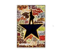 Joalpysm Hamilton Poster for Decoration, Hamilton Musical Theatre Oil Canvas Material Prints for Walls, Musical Theme Unframed Art Prints with Patterns and Text for Kid, Friend, Fan, Enthusiast.