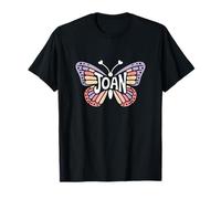 Joan Butterfly - Personalized Cute Name Word Art T-Shirt