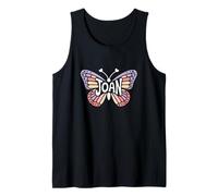 Joan Butterfly - Personalized Cute Name Word Art Tank Top