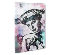 Joan Collins in Abstract Canvas Print for Living Room Bedroom Home Office Décor, Wall Art Picture Ready to Hang, 30 x 20 Inch (76 x 50 cm)