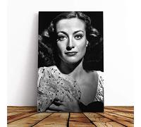 Joan Crawford Canvas Print | Gallery Wrapped 30mm Frame Wall Art | 20x14 inches | Ready to Hang | Modern Picture | Living Room Bedroom Lounge Office