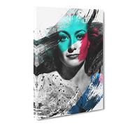 Joan Crawford V2 Canvas Print | Gallery Wrapped 30mm Frame Wall Art | 20x14 inches | Ready to Hang | Modern Picture | Living Room Bedroom Lounge Office