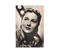 Joan Fontaine Canvas Poster Wall Art Decor Print Picture Paintings for Living Room Bedroom Decoration 12x18inch(30x45cm)