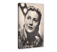 Joan Fontaine Canvas Poster Wall Art Decor Print Picture Paintings for Living Room Bedroom Decoration 12x18inch(30x45cm)