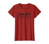 Joan Jett and The Blackhearts - Logo T-Shirt, Women, Cranberry Red, Medium