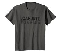 Joan Jett and The Blackhearts - Logo T-Shirt, Youth, Asphalt Grey, X-Small