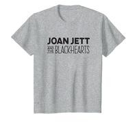 Joan Jett and The Blackhearts - Logo T-Shirt, Youth, Heather Grey, 3T