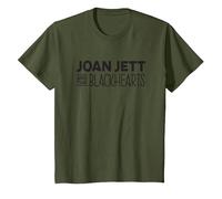 Joan Jett and The Blackhearts - Logo T-Shirt, Youth, Olive Green, 4T