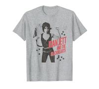 Joan Jett and The Blackhearts - Stars T-Shirt, Men, Heather Grey, Large