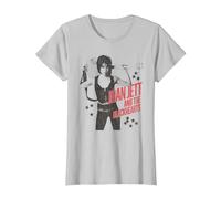 Joan Jett and The Blackhearts - Stars T-Shirt, Women, Silver Grey, Medium