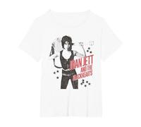 Joan Jett and The Blackhearts - Stars T-Shirt, Women's Plus, White, 6X