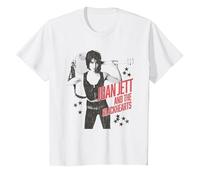 Joan Jett and The Blackhearts - Stars T-Shirt, Youth, White, X-Small