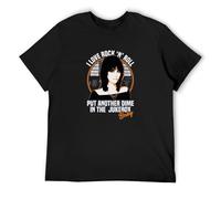 Joan Jett I Love Rock Another Dime Jukebox Baby Unisex 100% Cotton Short-Sleeve T-Shirts Black XL