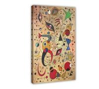 Joan Miró 1 Canvas Poster Wall Art Decor Print Picture Paintings for Living Room Bedroom Decoration Frame-style 12x18inch(30x45cm)