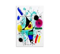 Joan Miro Famous Painters' Works（Singing Fish）Printing Posters Room Aesthetic Print Art Wall Painting Canvas Gifts Modern Bedroom Decor 24x36inch(60x90cm)