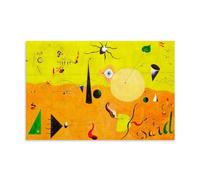 Joan Miro Famous Painters' Works（The Hunter）Printing Posters Gifts Canvas Painting Wall Art Decorative Picture Prints Modern Decor 24x36inch(60x90cm)
