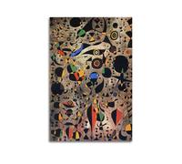 Joan Miró Painter's Artwork Woman Encircled by The Flight of A Bird Posters Art Canvas Decor Wall Print Photo Home Modern Decoratives 16x24inch(40x60cm)