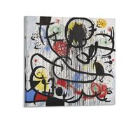 Joan Miro Painting Art《May 1968》Poster Canvas And Wall Art Picture Print Modern Family Bedroom Decors 24x24inch(60x60cm)