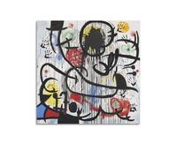 Joan Miro Painting Art《May 1968》Poster Wall Art Canvas Prints Hanging Picture Home Decors Idea 16x16inch(40x40cm)