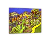 Joan Miro Print on Canvas Ciurana the PathPoster Reproduction Surrealism Wall Art Pictures for Living Room Bedroom Gift Wall Decor80x60cm(31x24in) Frameless